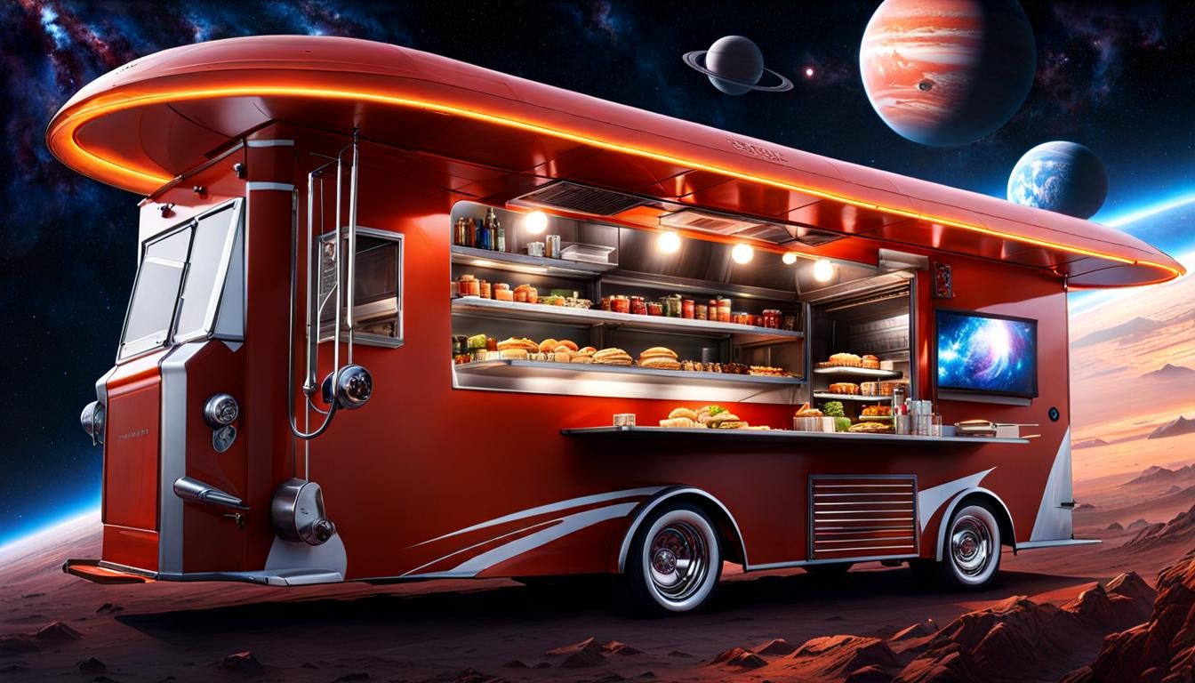 Another Astro Truck with Food Replicators Opens on Mars  by @Gary DeVeau