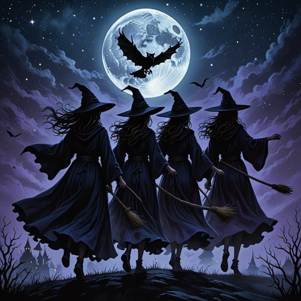 Witches and broomsticks   by @Justme