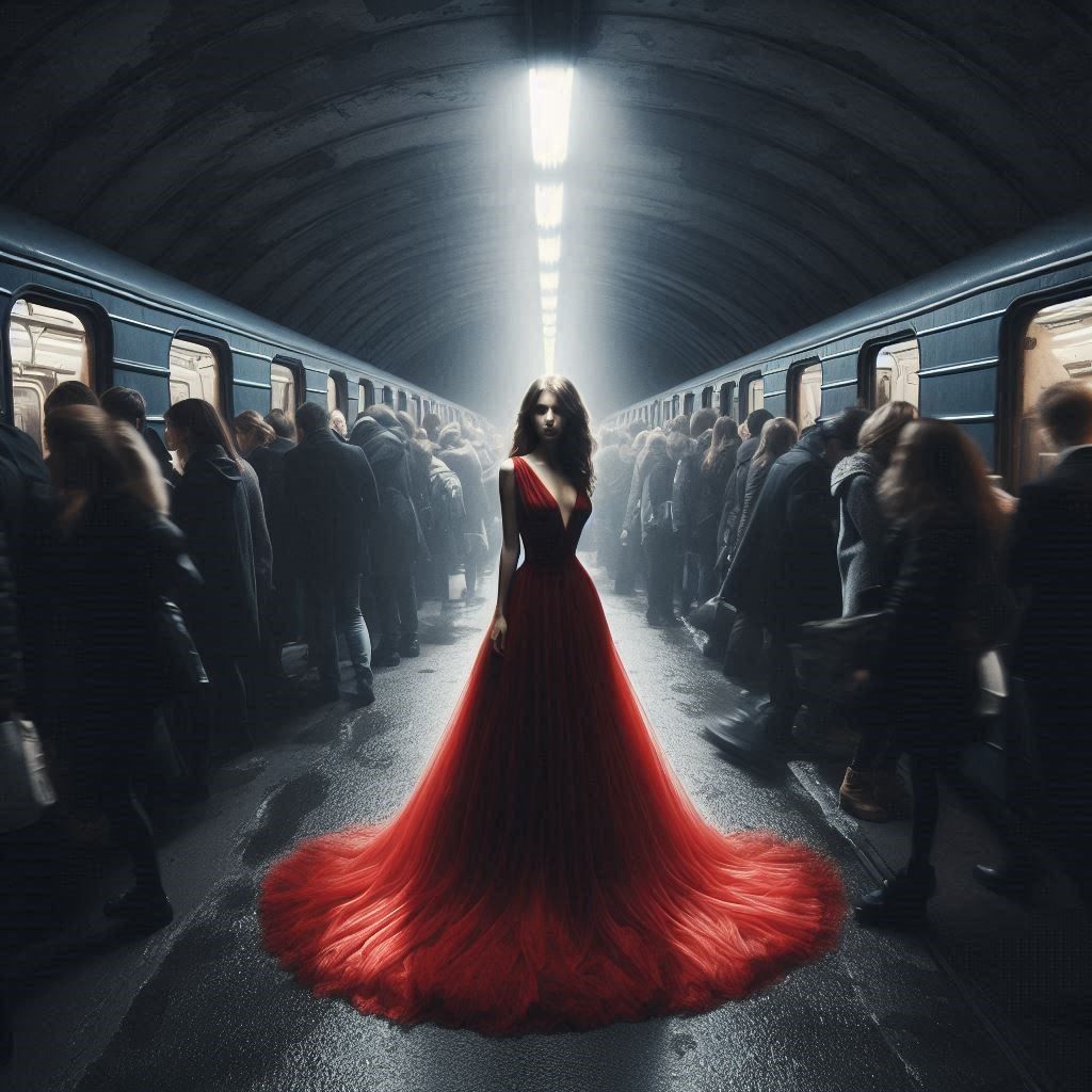 The red dress