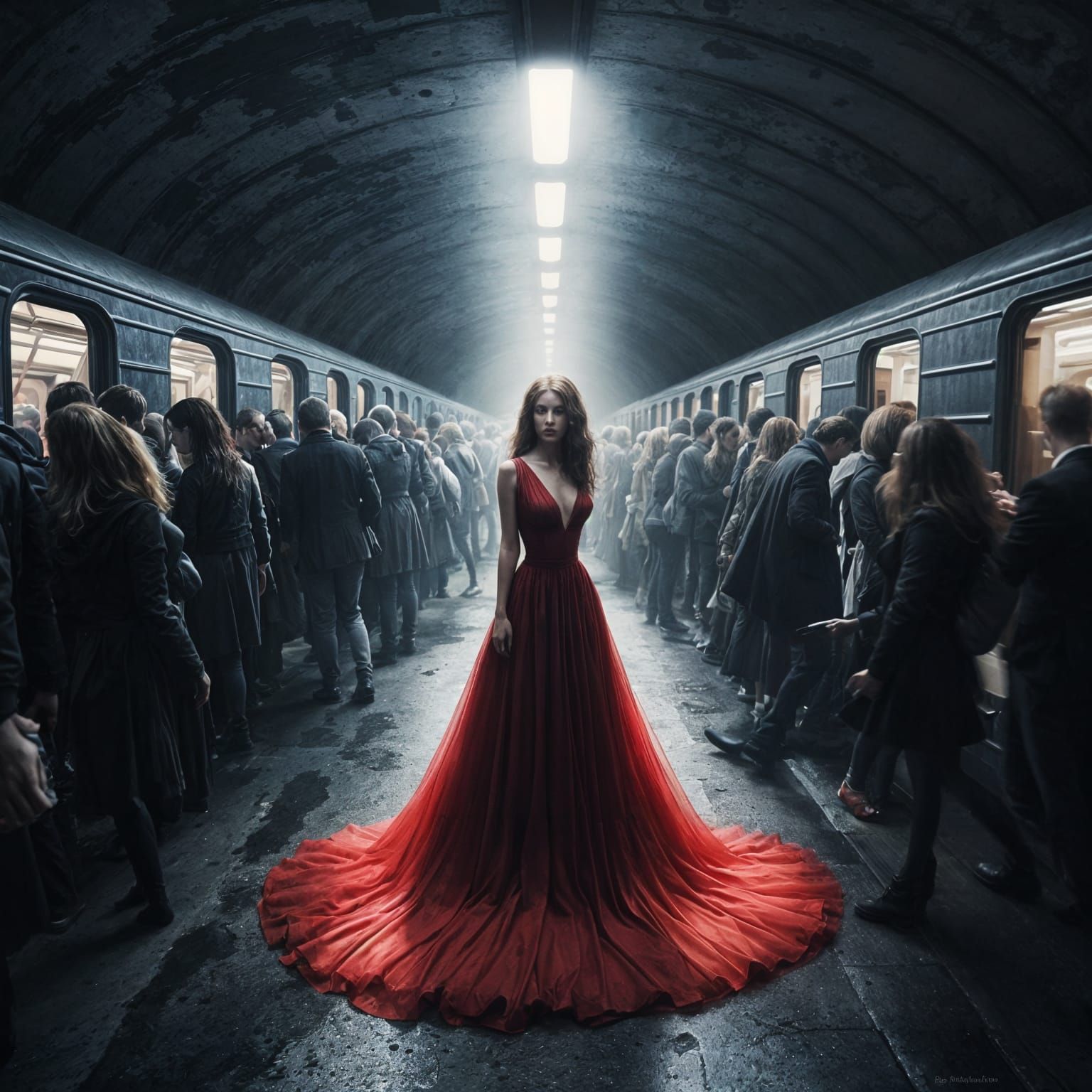 The red dress