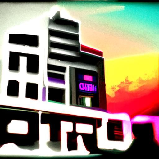 retro town