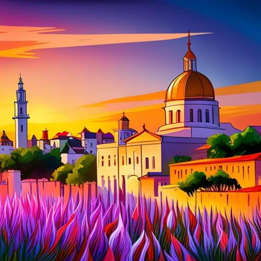 Netanyahu Rides a White Horse: Fantasy Art