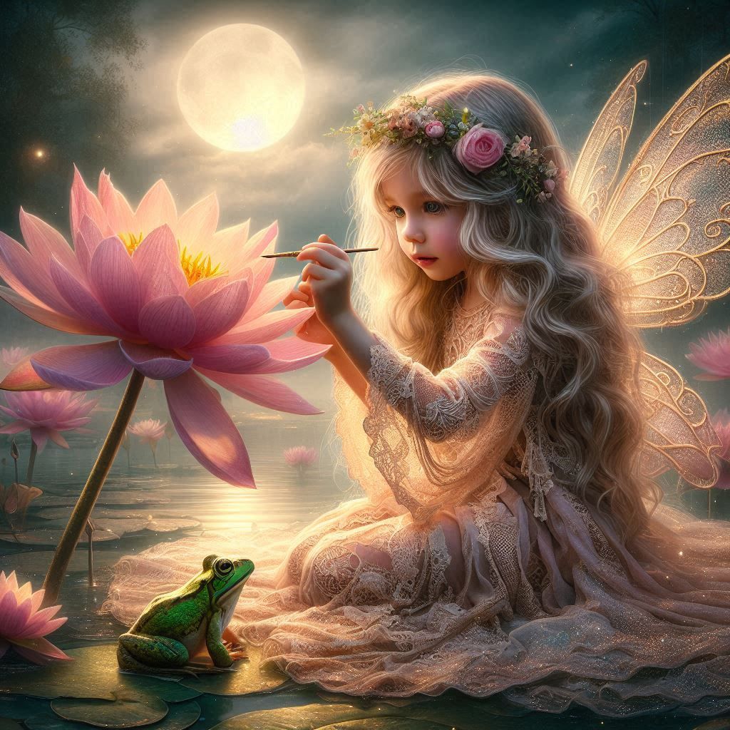 Robyn and the Lotus pond