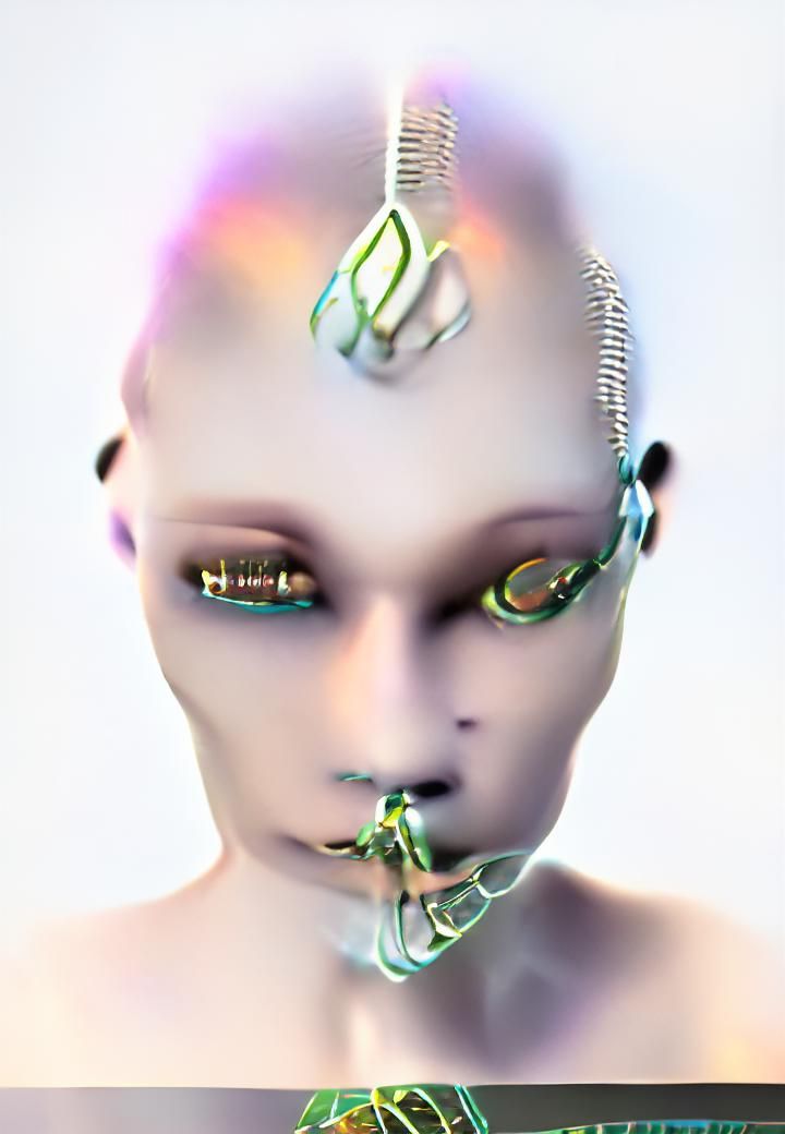 insectoid tentacle cable cyborg bismuth lights nebulosa| renderize ...