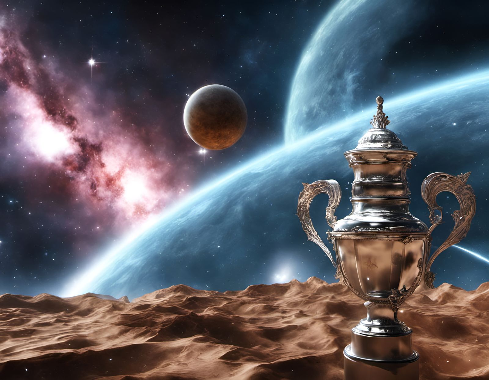 Trophy for breaking the spacetime line