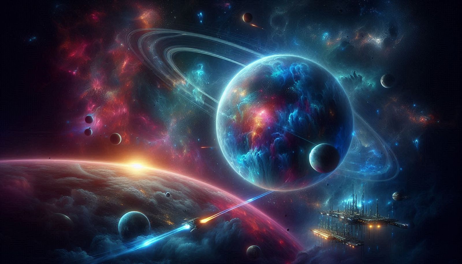 Bioluminescent planet