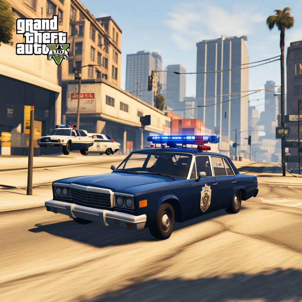 Police chase in GTA 5