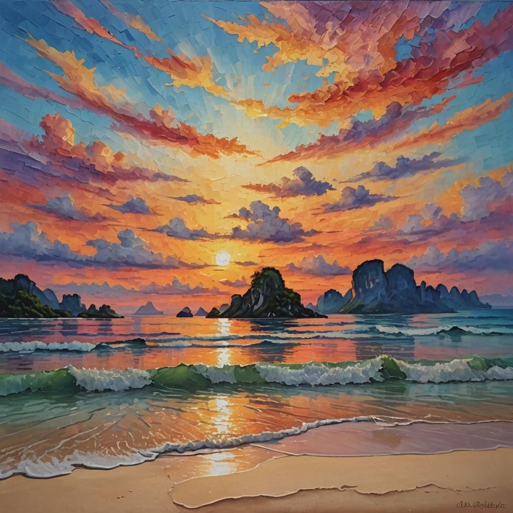 Sunset in Thailand