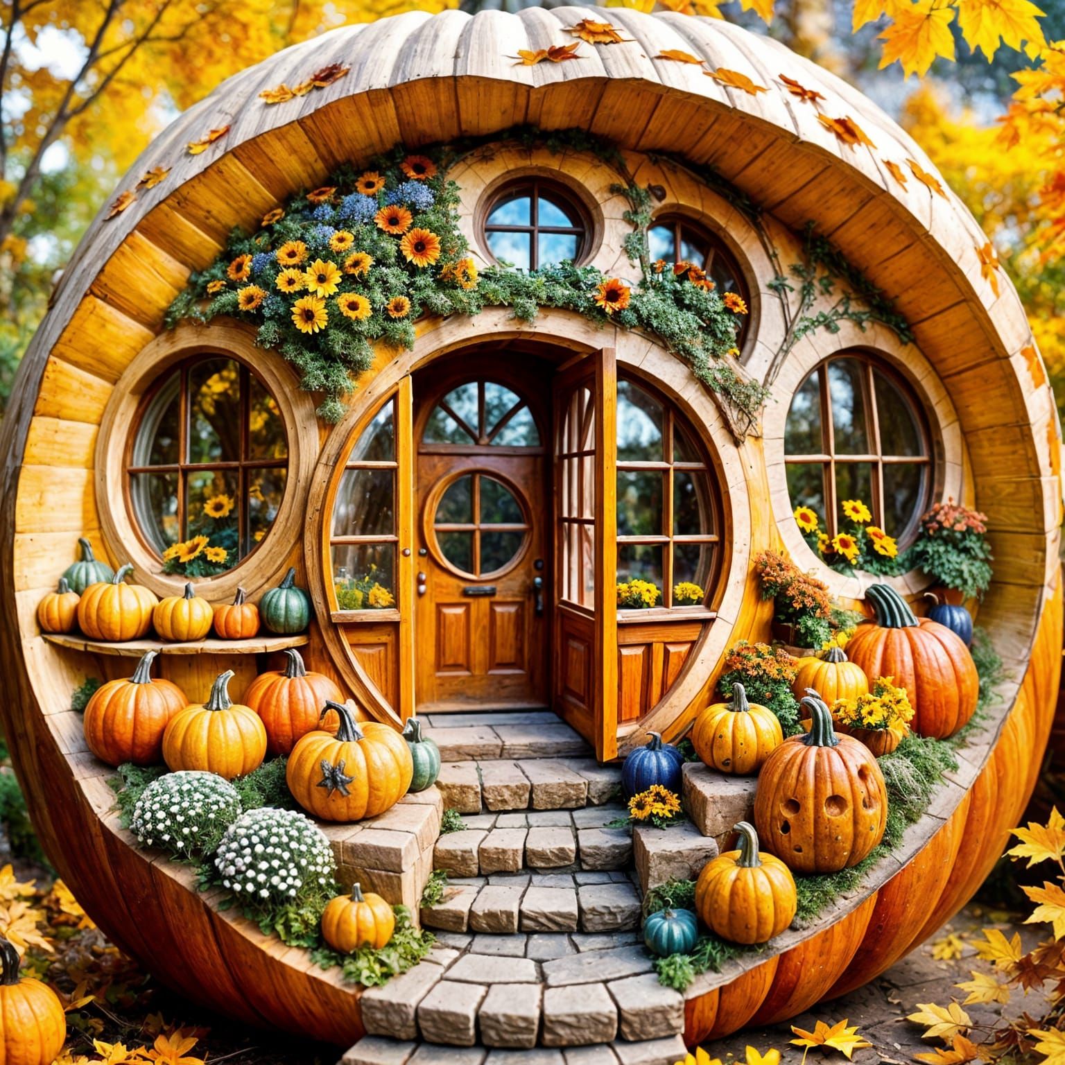 Little gourd house  by @RedPixie