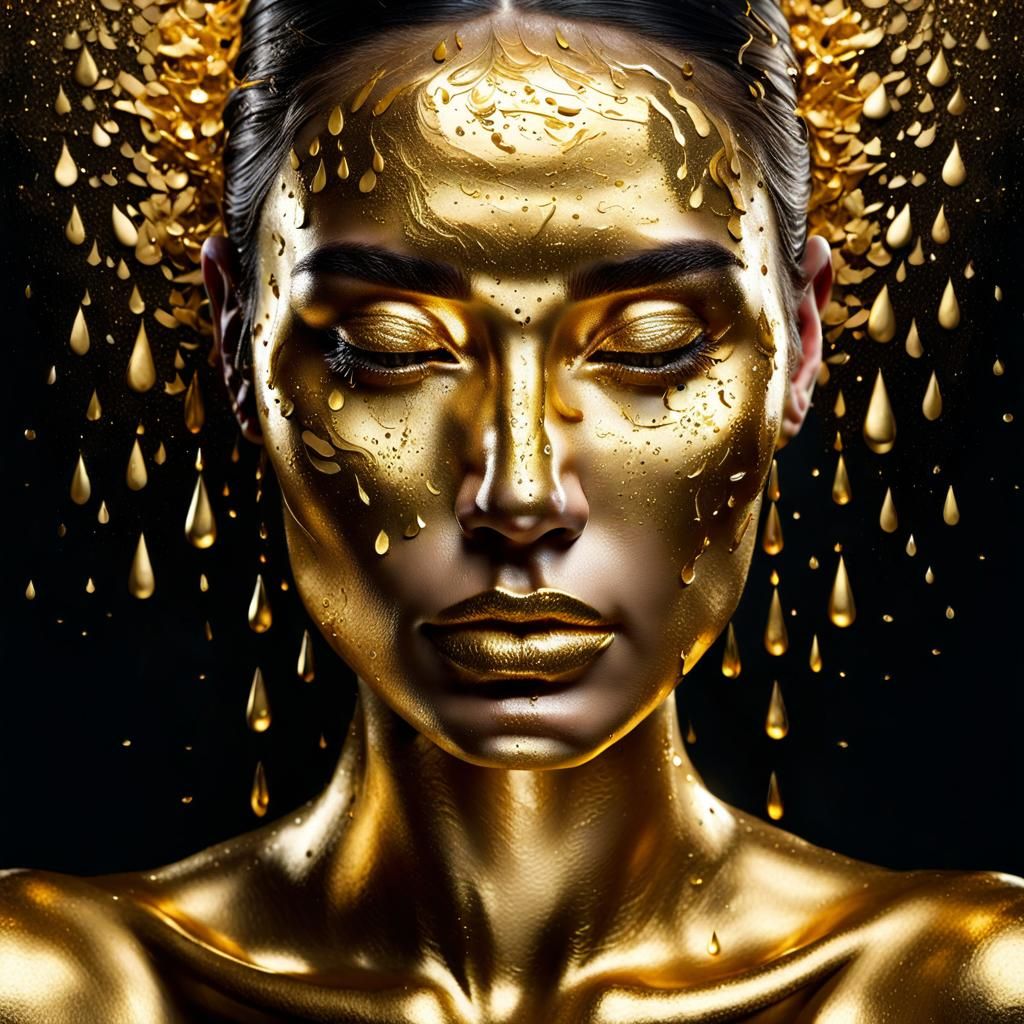 The Golden Woman - Ai Generated Artwork - Nightcafe Creator