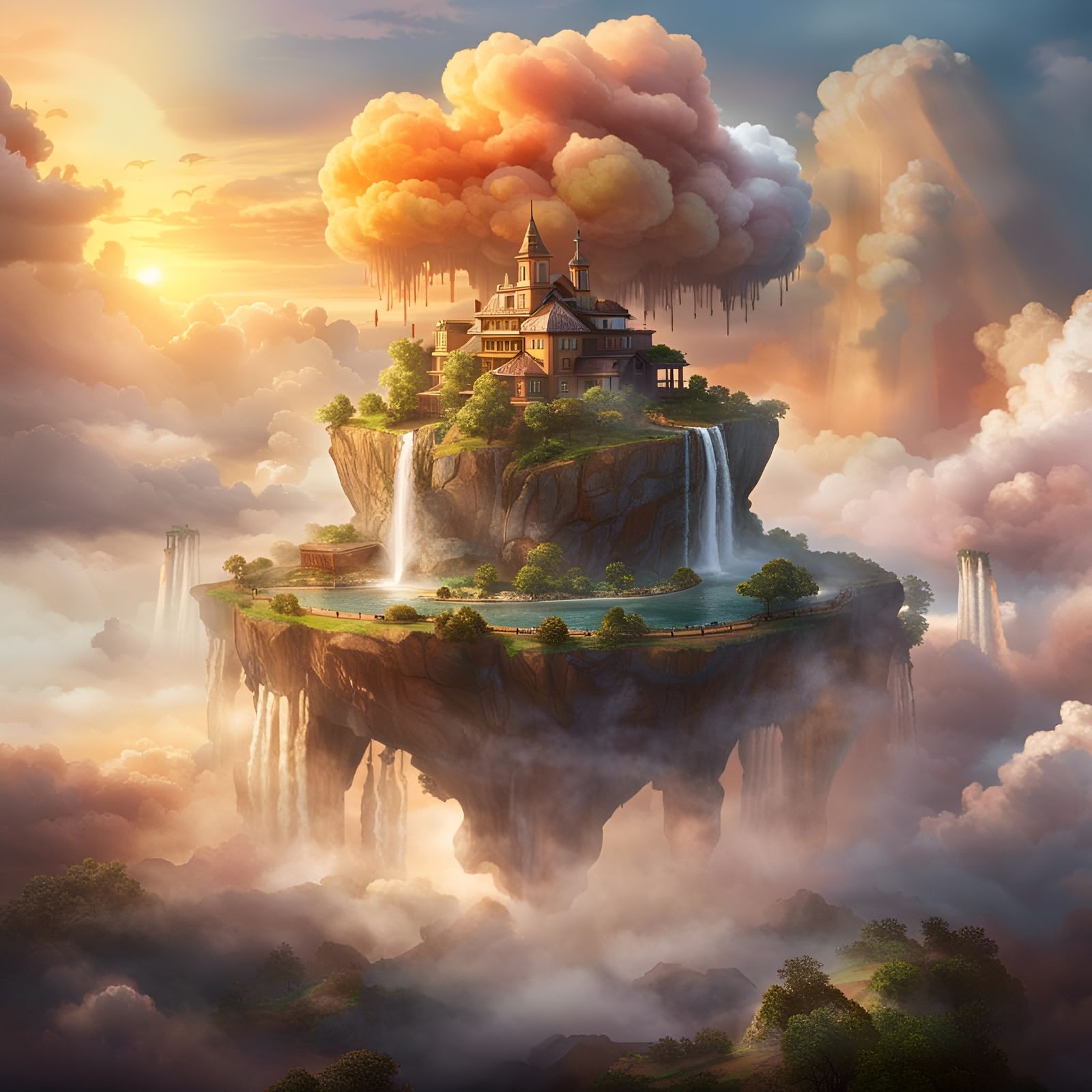 A Floating Fantasy AI Generated Artwork NightCafe Creator