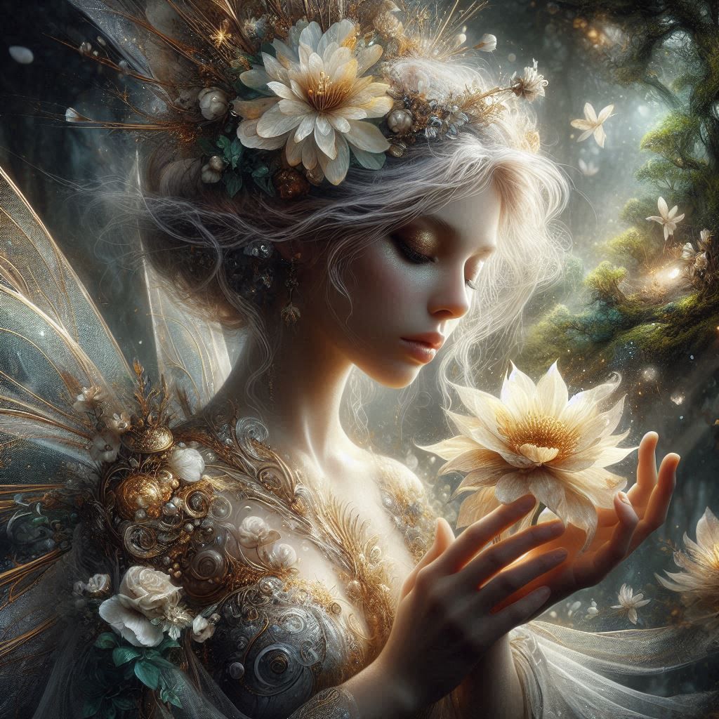Fairy with flower