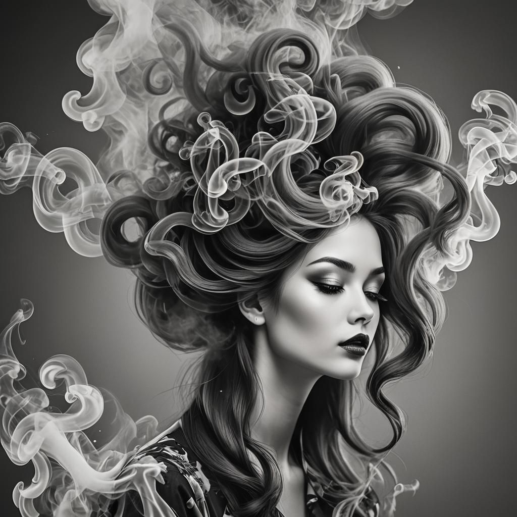 Smoky hairstyle