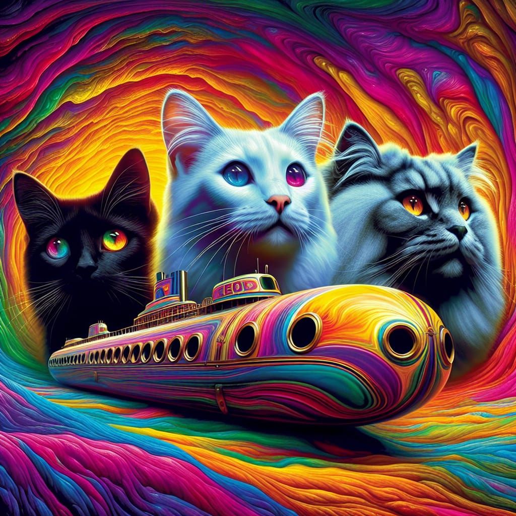 Three Cats and a Psychedelic Submarine