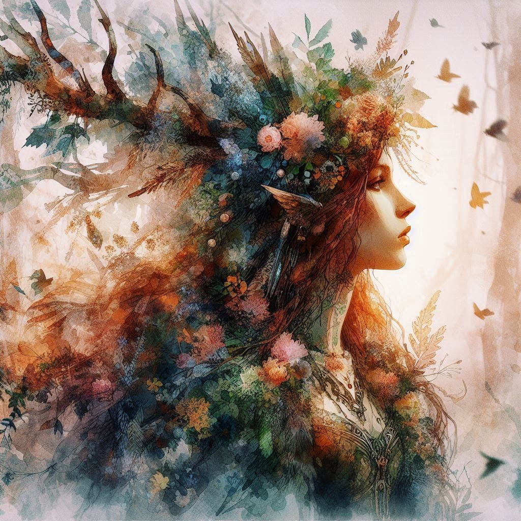 Dryad of the Summer's End  by @Dag