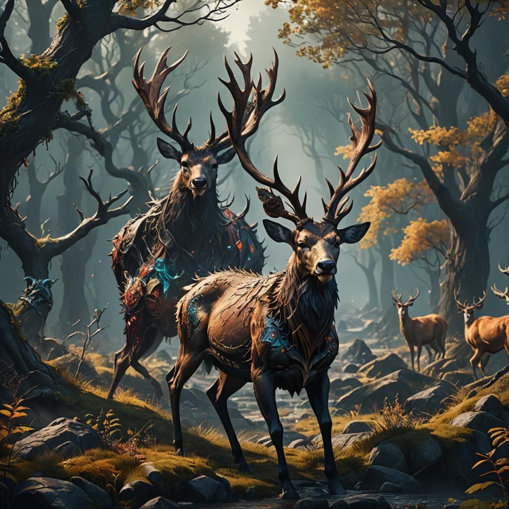 Hecked up deer