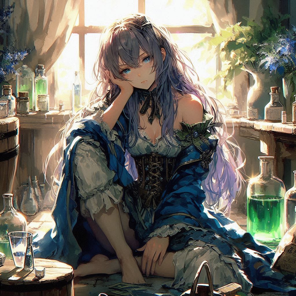 Anime girl alchemist