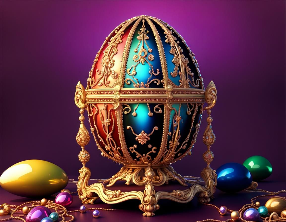 Faberge inspired egg, 2