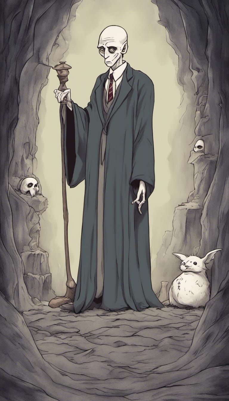 What if Voldemort was Harry potter by Studio Ghibli Tim Burton