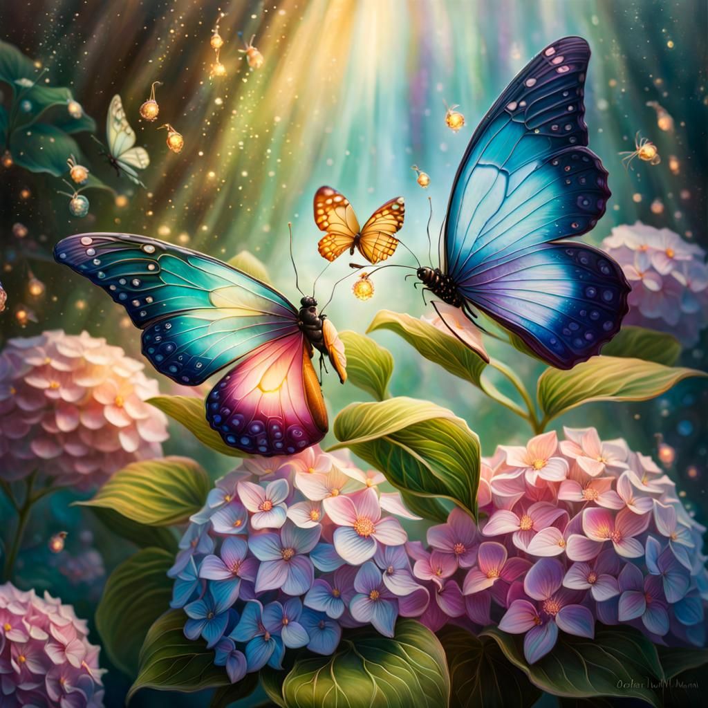 The love between butterflies