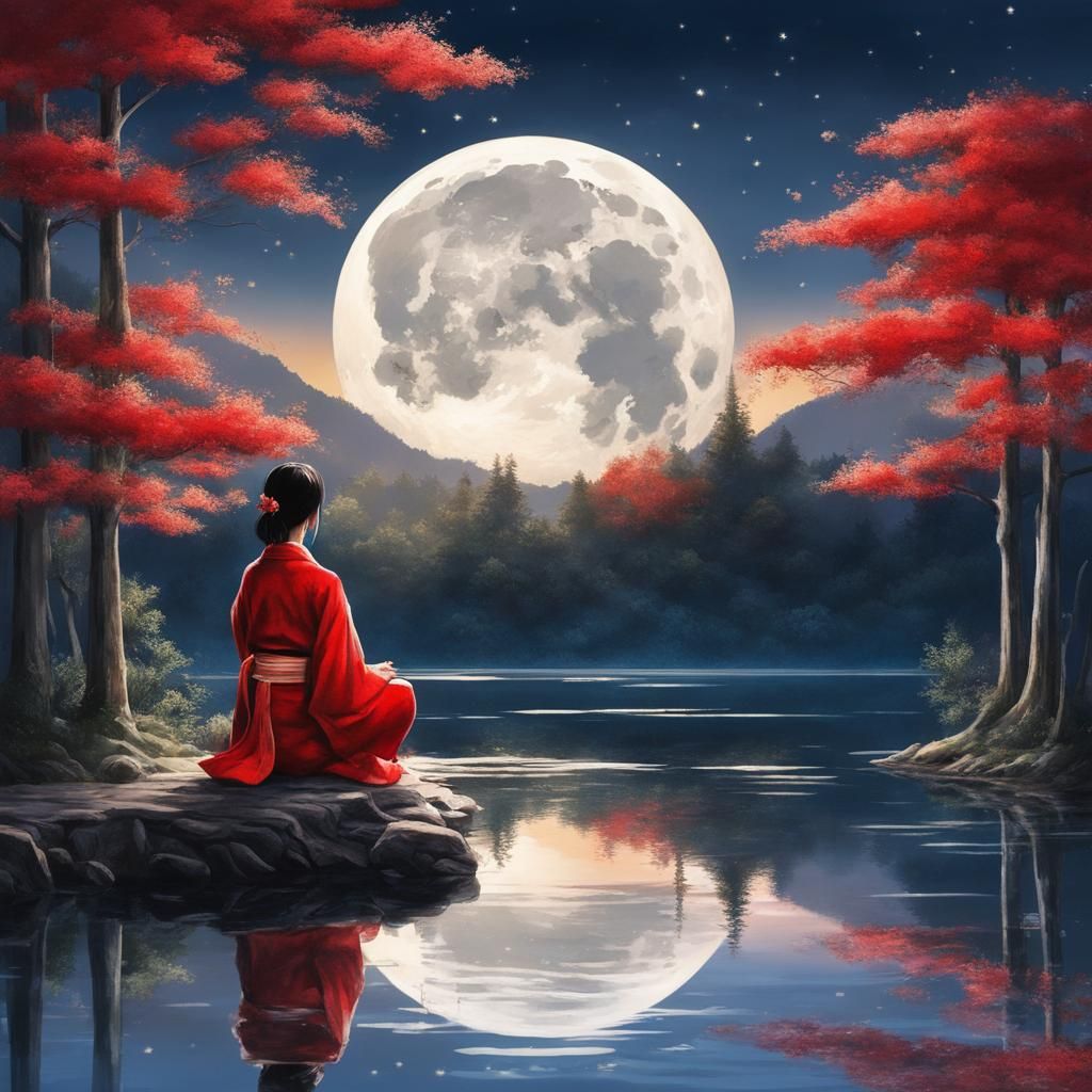 Full moon  by @Misha