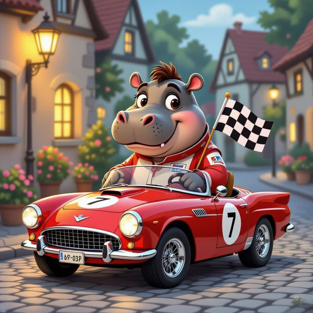 A CUTE, FAT HIPPO IS DRAWN IN HYGGE STYLE. HIS NAME IS HORACE.

HORACE IS DRESSED AS AN ASTRONAUT WITH HELMET AND SUIT.
