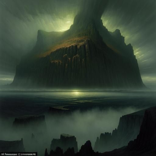 Sublime Landscapes: Artists like Caspar David Friedrich ofte...