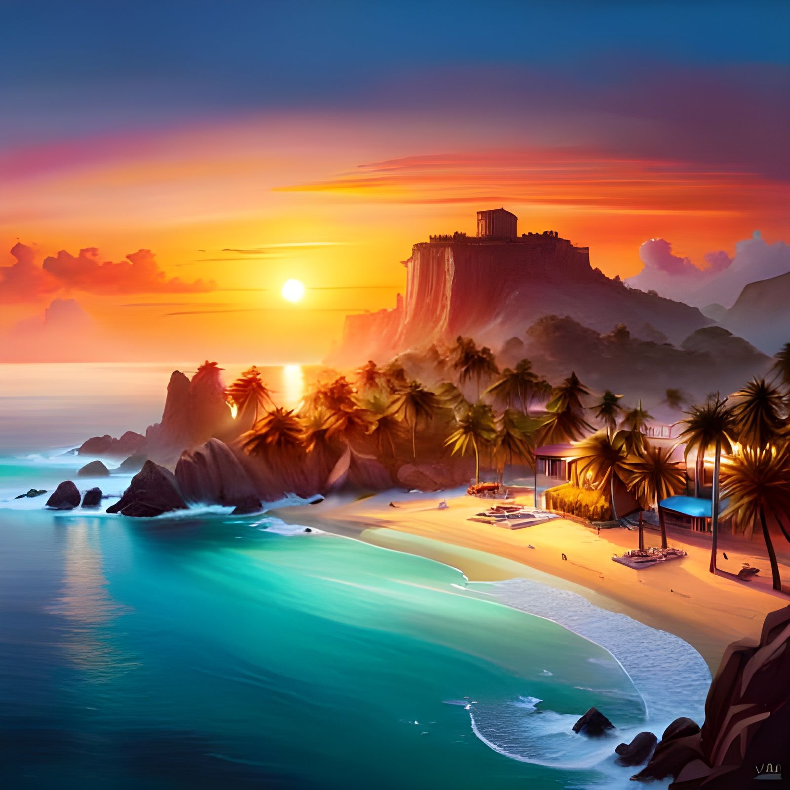 End of Day on the beach