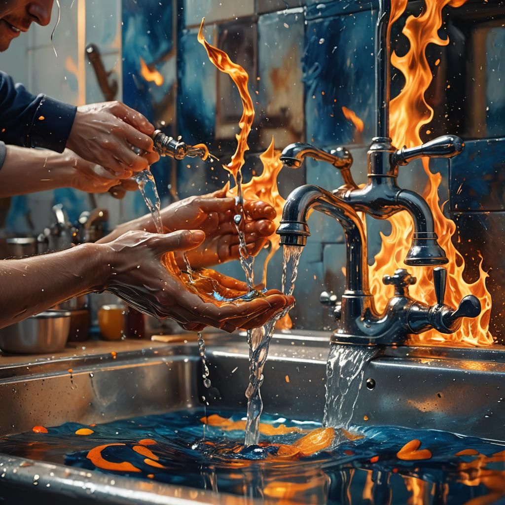 Magical Realism: Hands, Water, and Flames