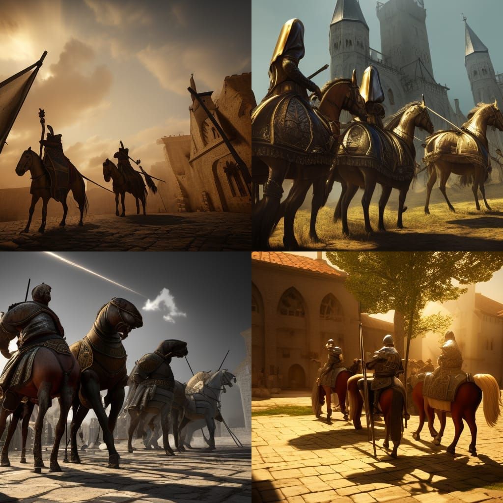 Medieval calvary - AI Generated Artwork - NightCafe Creator