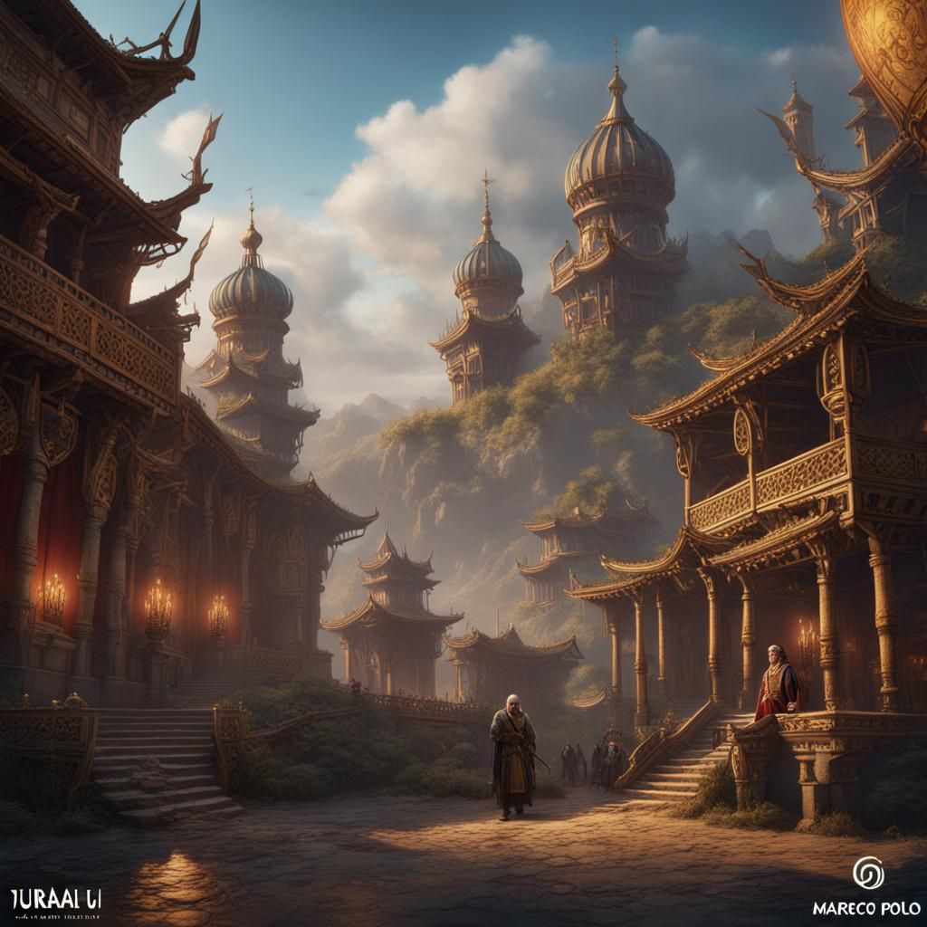 Marco Polo meets Kublai Kahn