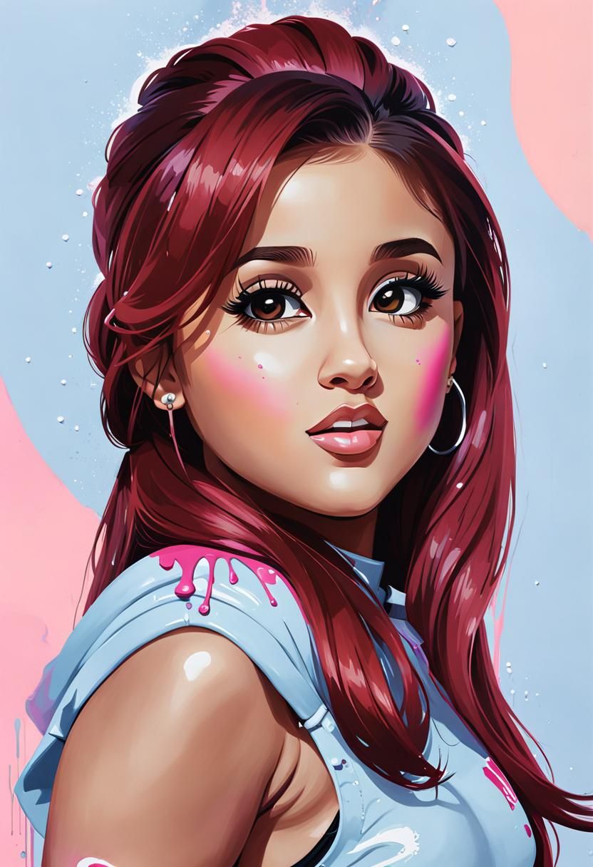 Ariana Grande as Anime - AI Generated Artwork - NightCafe Creator