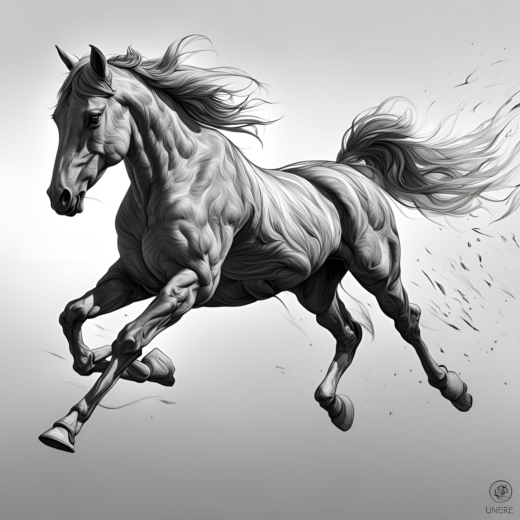 Beautiful horse drawing Stock Photo - Alamy