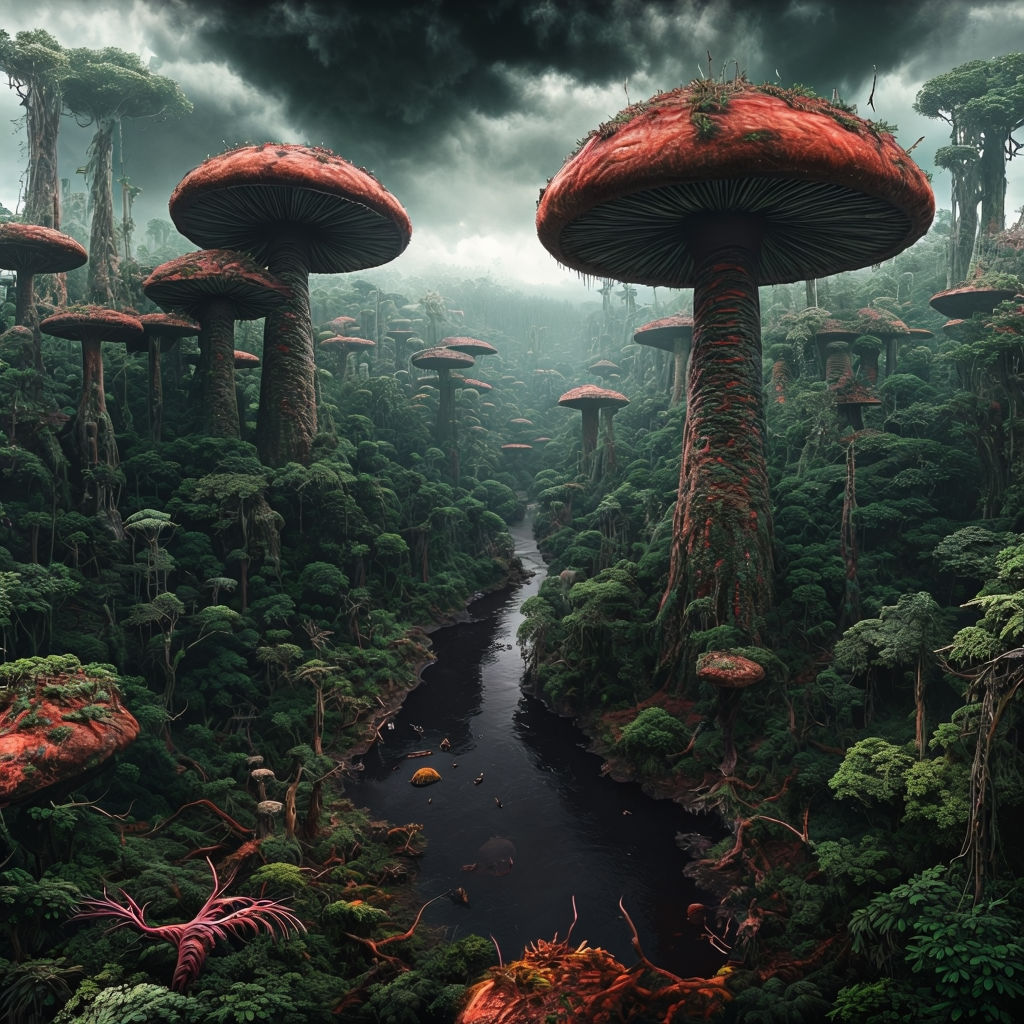 Rainforest, strangely alien