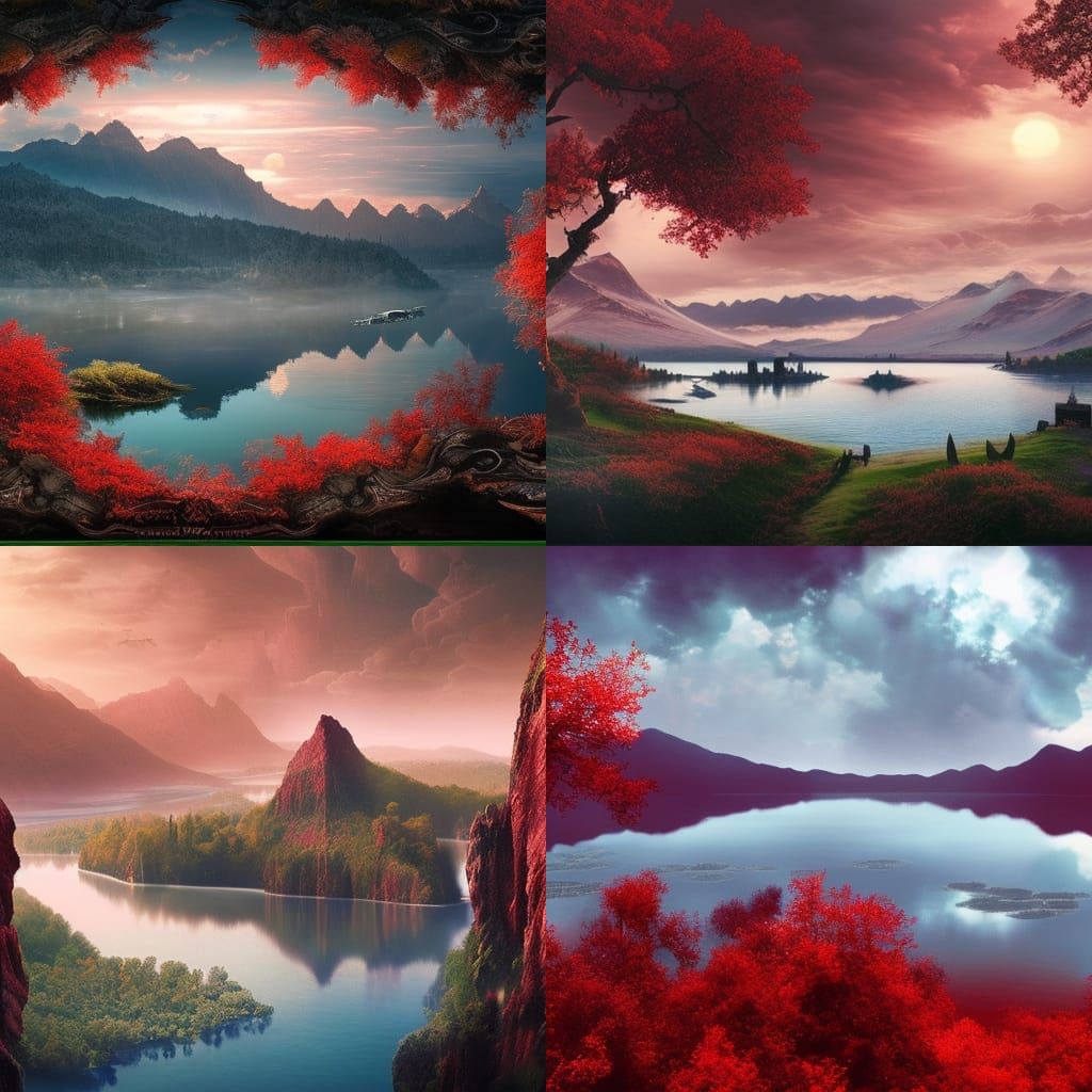 This is your Crimson Wasteland with a beautiful Lake