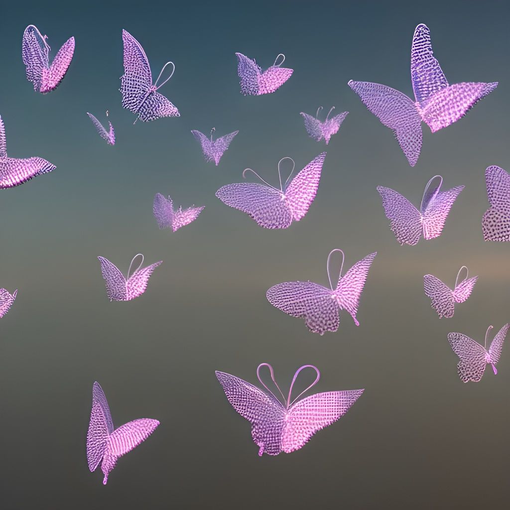 thread butterflies