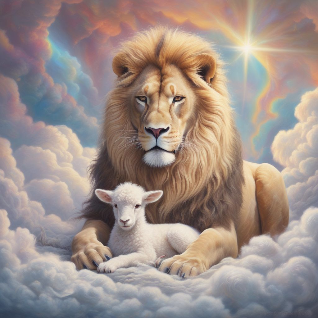 Lion of Juda and Lamb