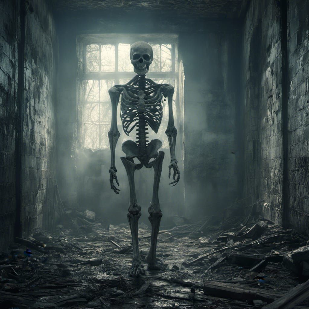 <lora:MJ6 Nightmare:1.0> a bone-chilling representation of a ghostly apparition wandering through an abandoned asylum, hyperrealistic, photo...