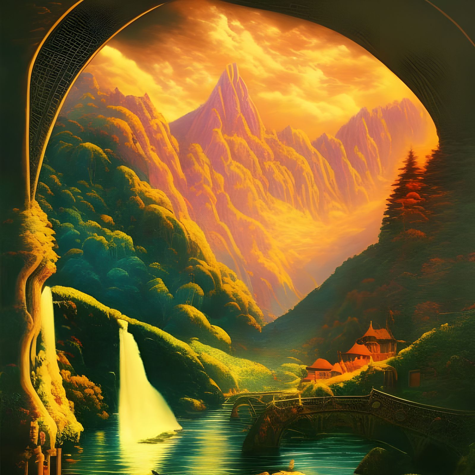 Along the River Below Rivendell