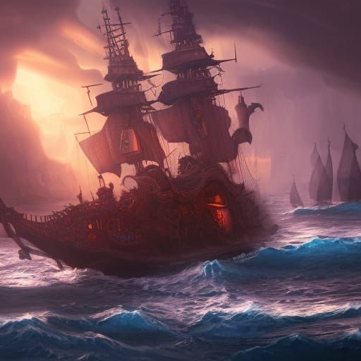 Pirates - AI Generated Artwork - NightCafe Creator