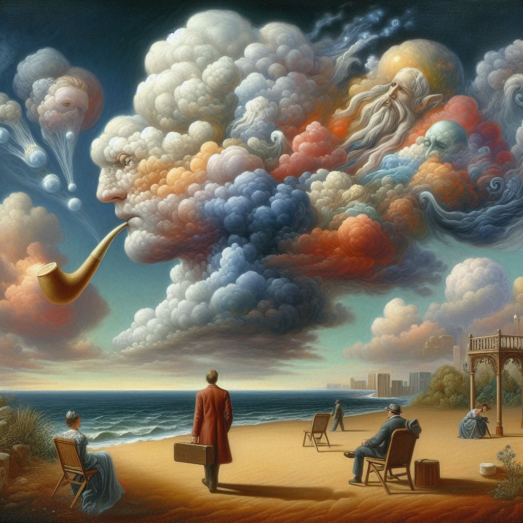 Avoir la tête dans les nuages -To have the head in the clouds