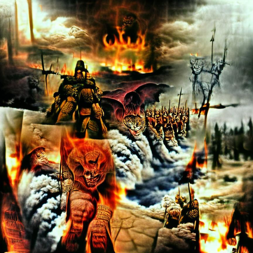Great War Amongst The GODS Faught in the Heavens Evil will B...
