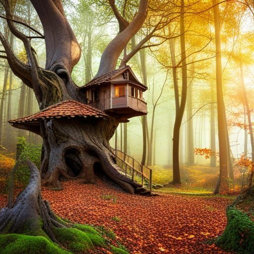 Secret Tree House. 