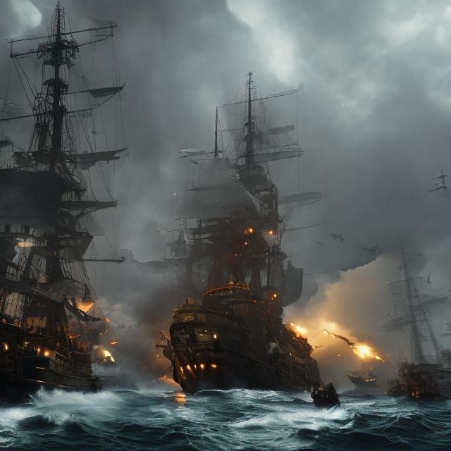 Dieselpunk Pirates  by @Anonymous_Me