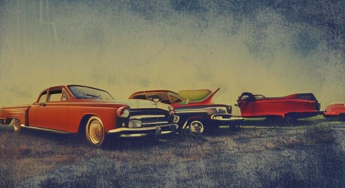 Retro album cover.