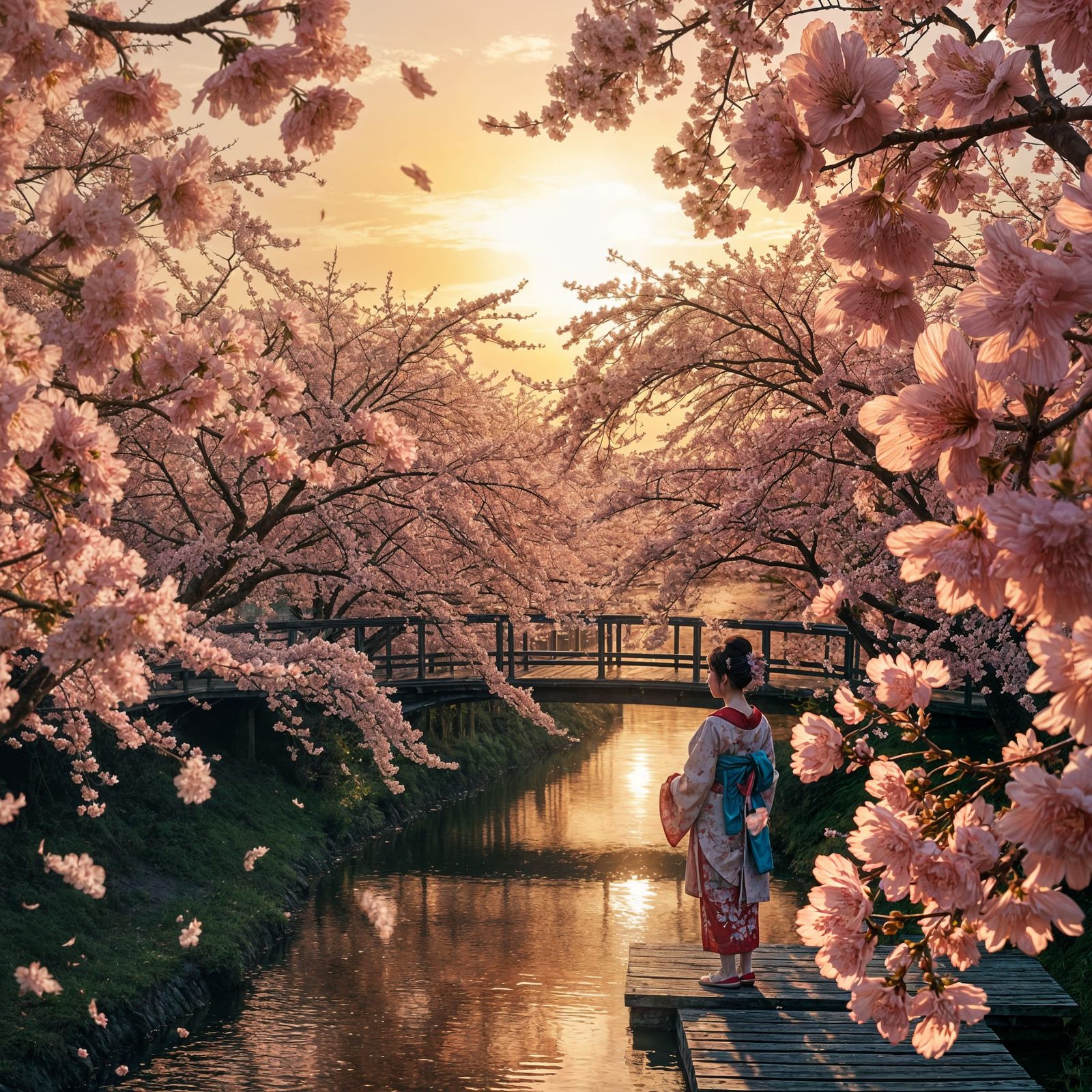 Cherry Blossom Sunset  by @Joe