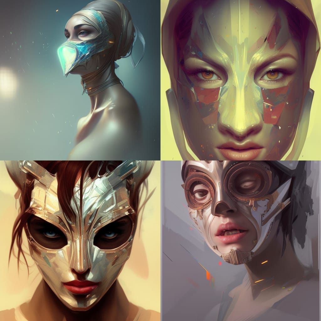 They Came Wearing Masks AI Generated Artwork NightCafe Creator