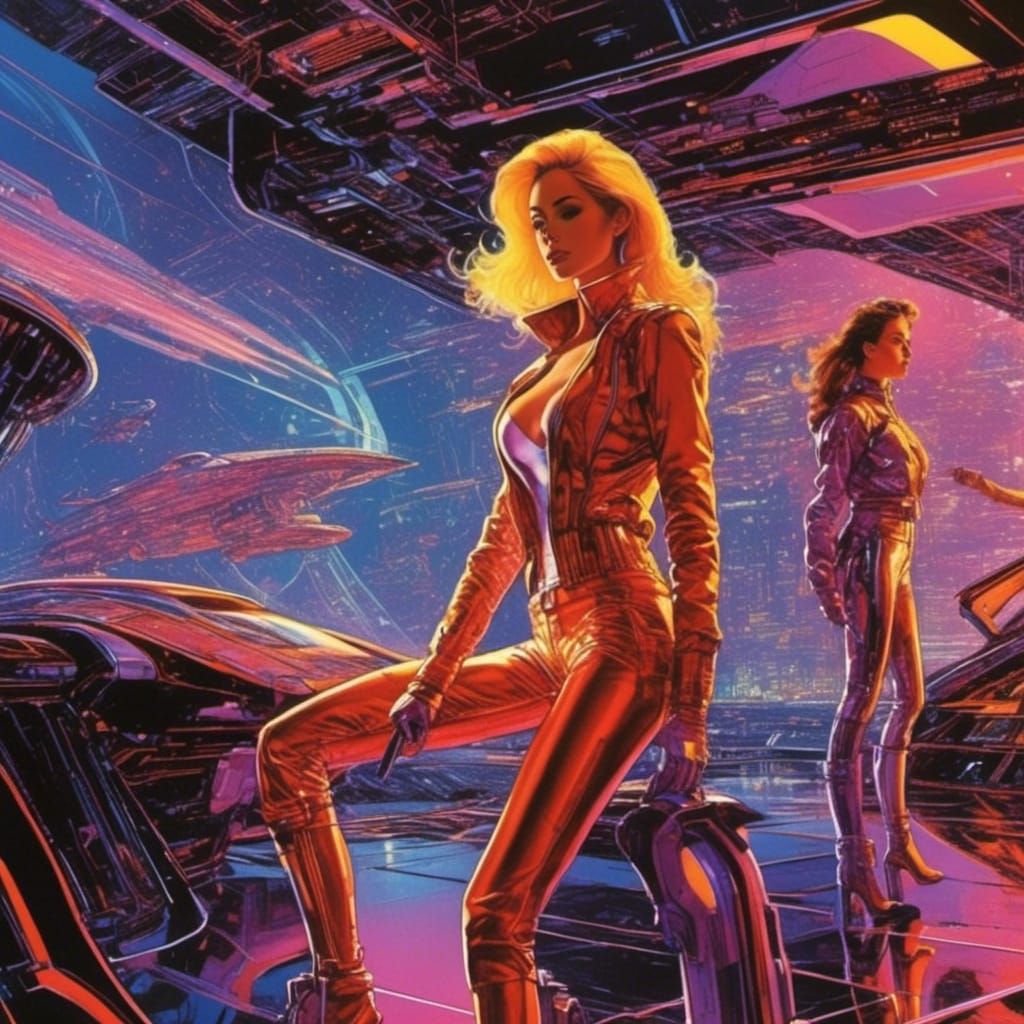 SPACEGIRL KNEW SHE'D NEED A GOOD CO-PILOT... IF ONLY CYBORG ...