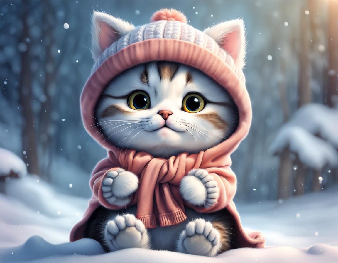 Winter kitty