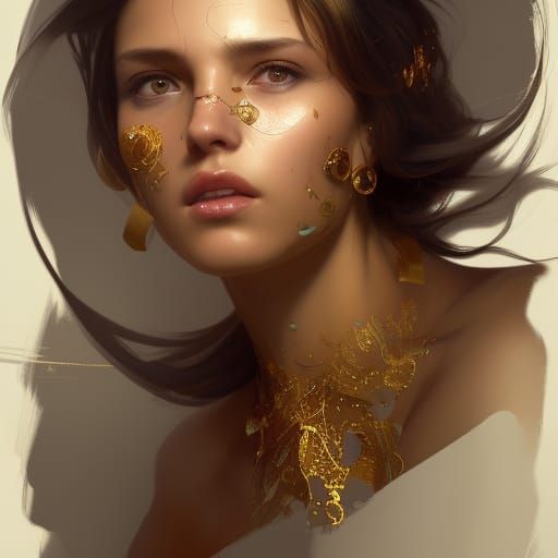 Female After Getting Touched By Midas, Is Now Slowly A Gold